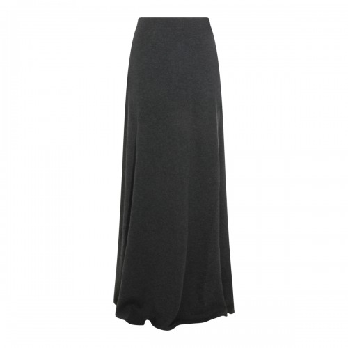 DARK GREY WOOL SKIRT
