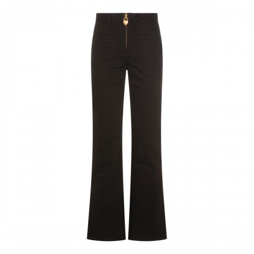 BLACK COTTON JEANS