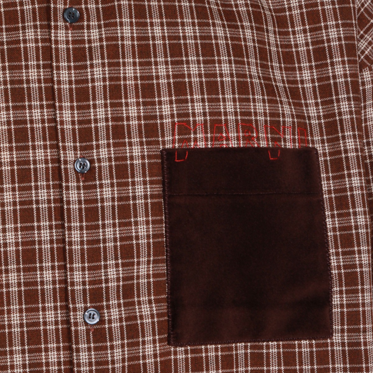BROWN WOOL SHIRT