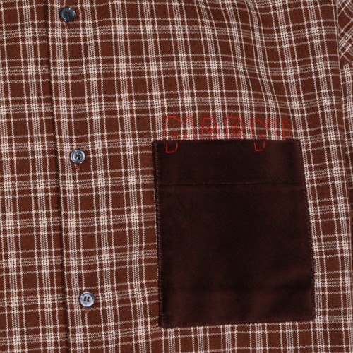 BROWN WOOL SHIRT