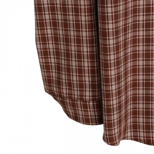 BROWN WOOL SHIRT