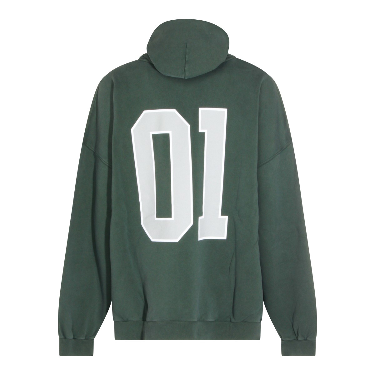 GREEN COTTON SWEATSHIRT