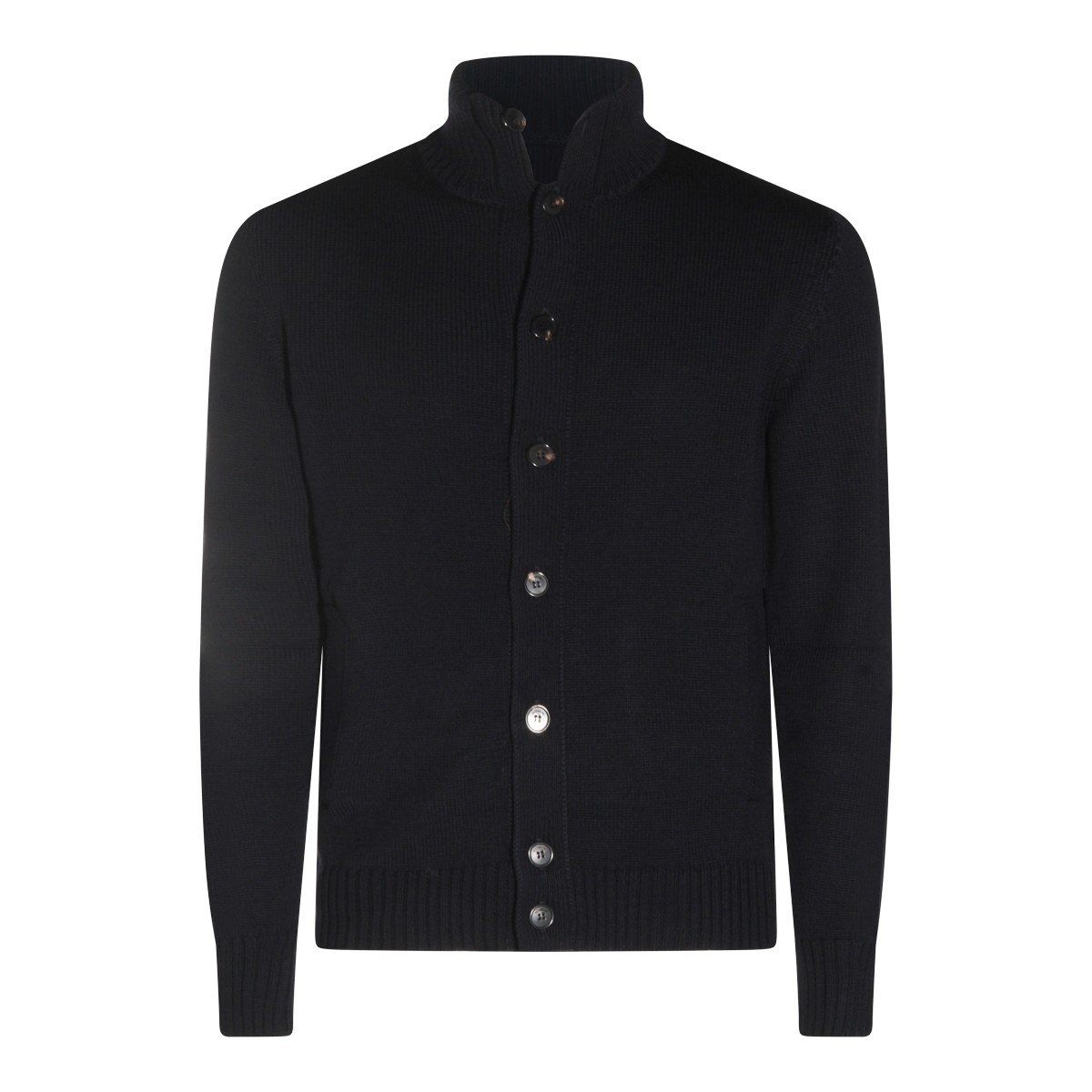 BLACK WOOL KNITWEAR