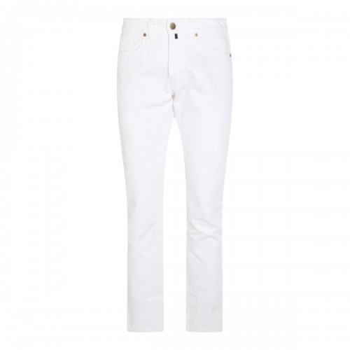 WHITE COTTON JEANS