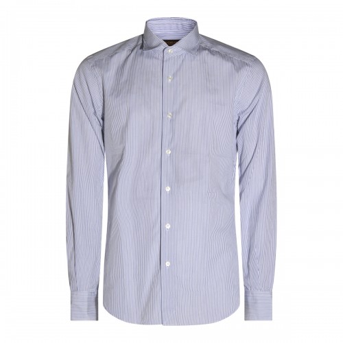 BLUE AND WHITE COTTON SHIRT