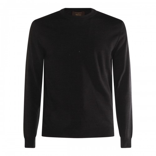 BLACK WOOL KNITWEAR