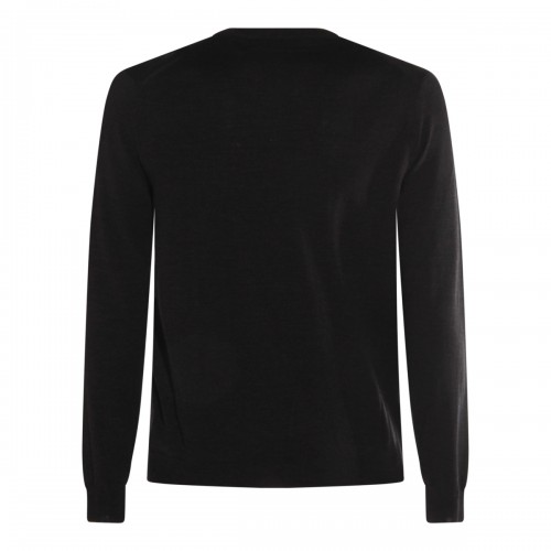 BLACK WOOL KNITWEAR