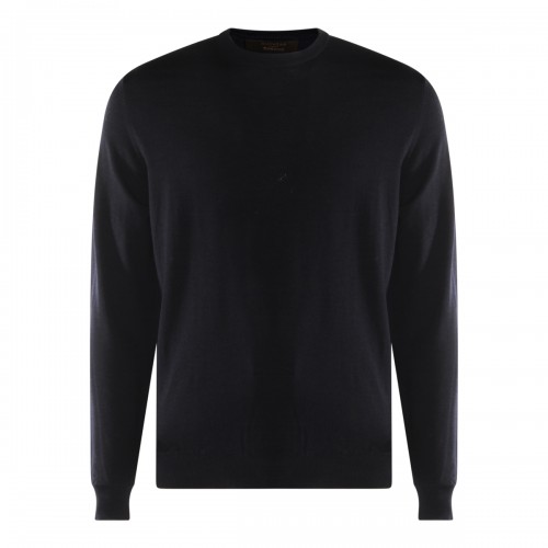 BLACK WOOL KNITWEAR