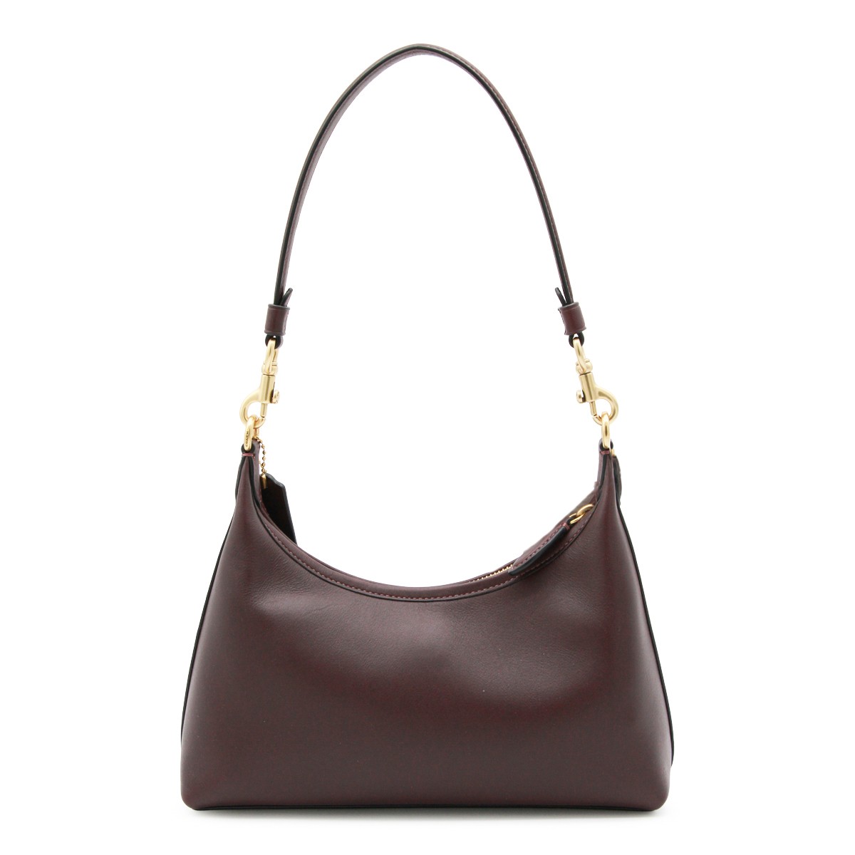 DARK BROWN LEATHER SHOULDER BAG DARK BROWN LEATHER SHOULDER BAG