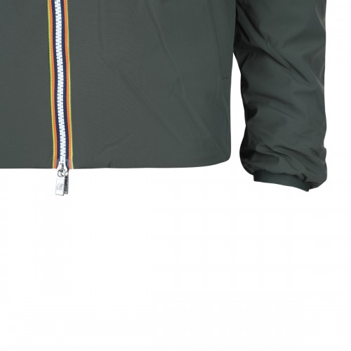GREEN NYLON JACK CASUAL JACKET
