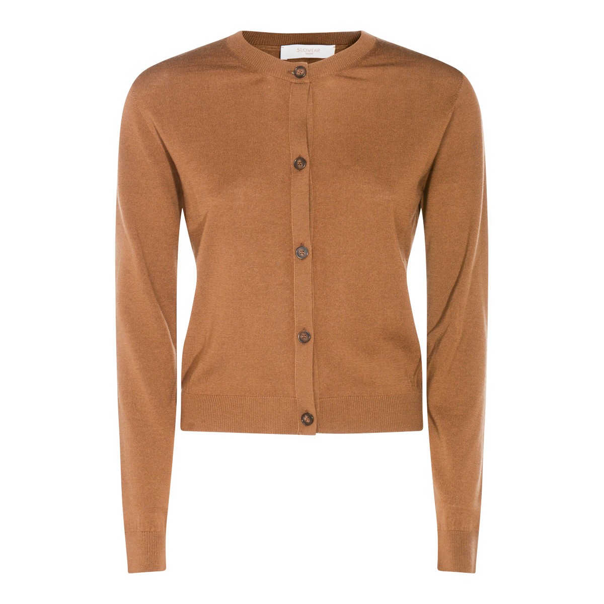 BROWN WOOL KNITWEAR