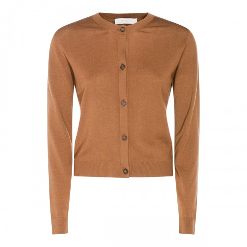 BROWN WOOL KNITWEAR