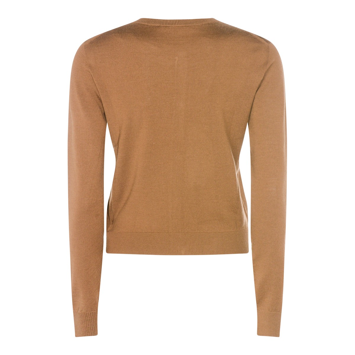BROWN WOOL KNITWEAR