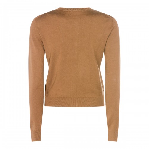 BROWN WOOL KNITWEAR