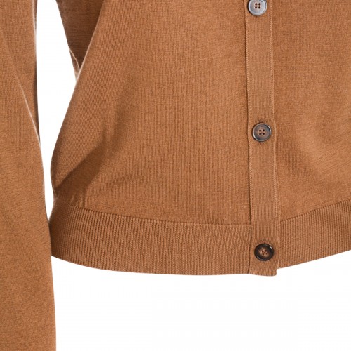 BROWN WOOL KNITWEAR