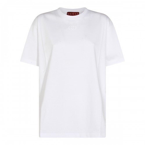 WHITE COTTON T-SHIRT
