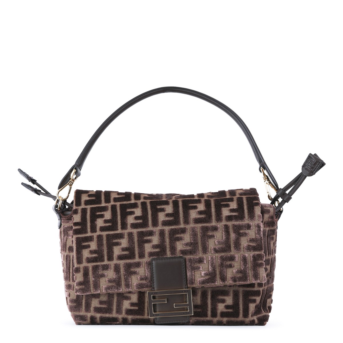 BROWN LEATHER MAMMA BAGUETTE SHOULDER... BROWN LEATHER MAMMA BAGUETTE SHOULDER...