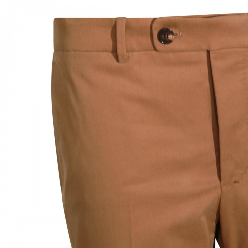 CAMEL COTTON PANTS