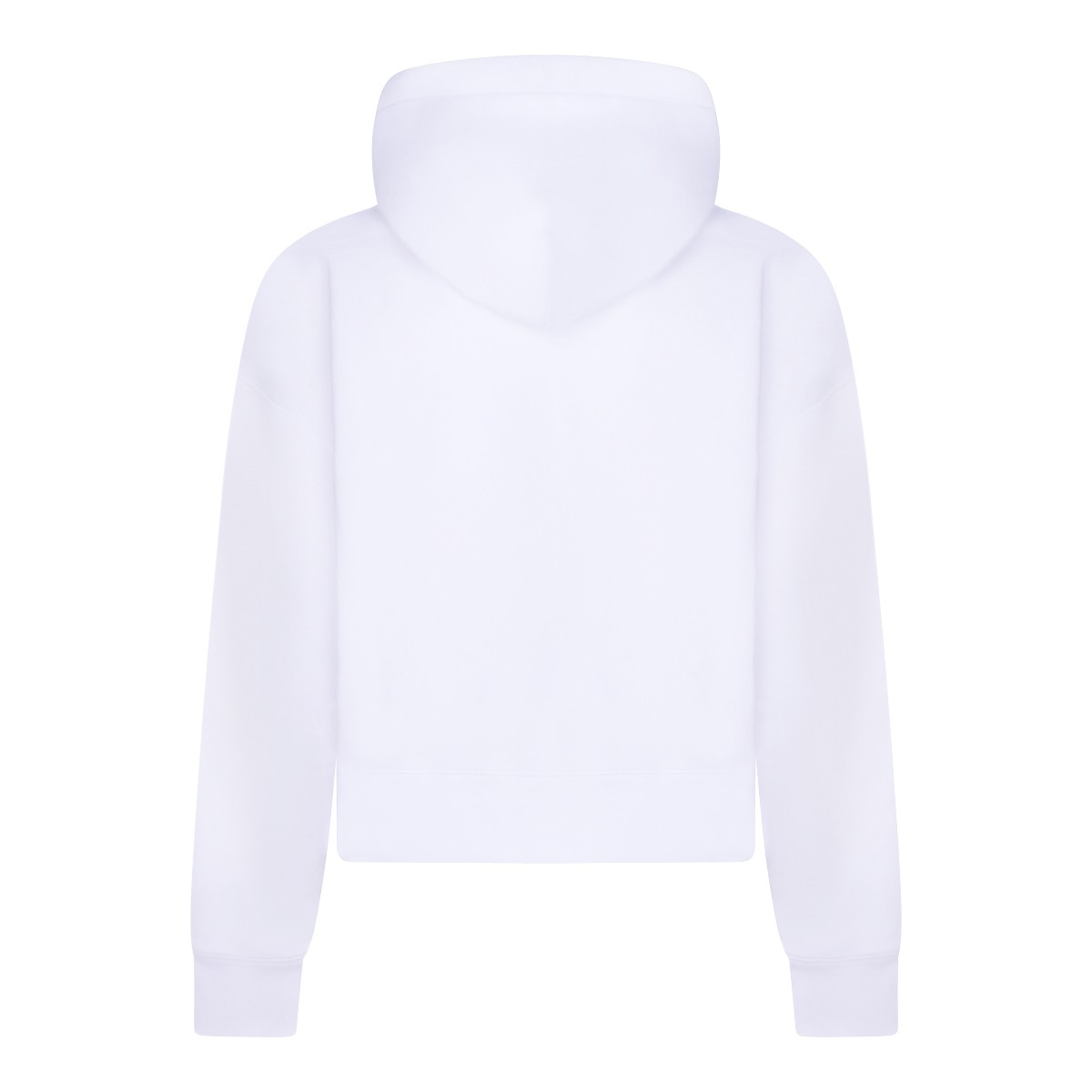 WHITE COTTON SWEATSHIRT