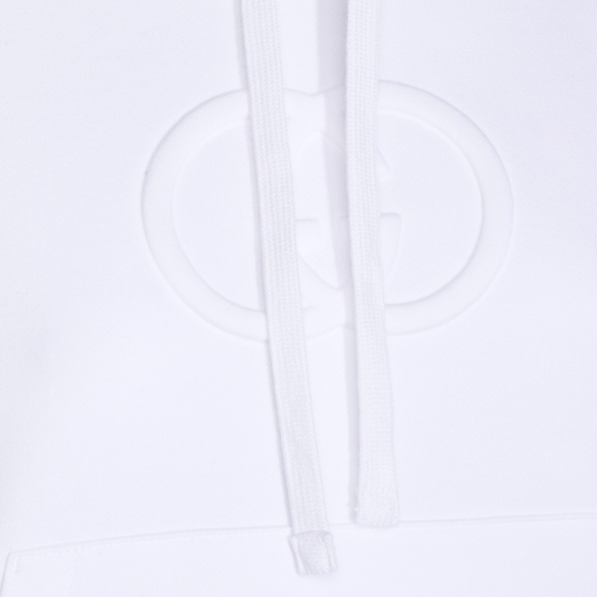 WHITE COTTON SWEATSHIRT