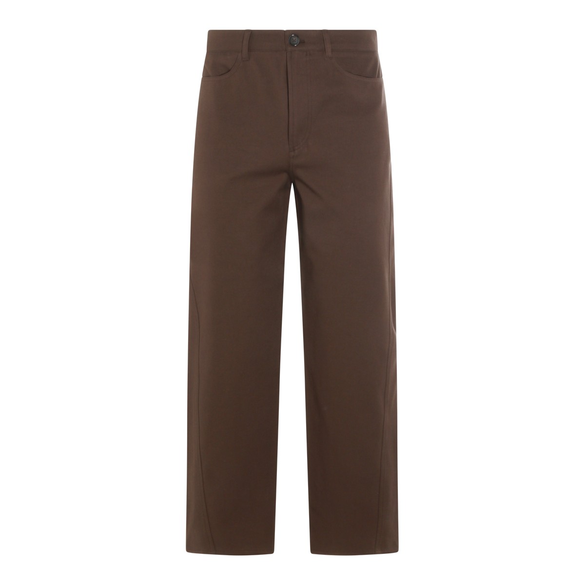 BROWN COTTON JEANS BROWN COTTON JEANS