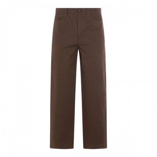 BROWN COTTON JEANS