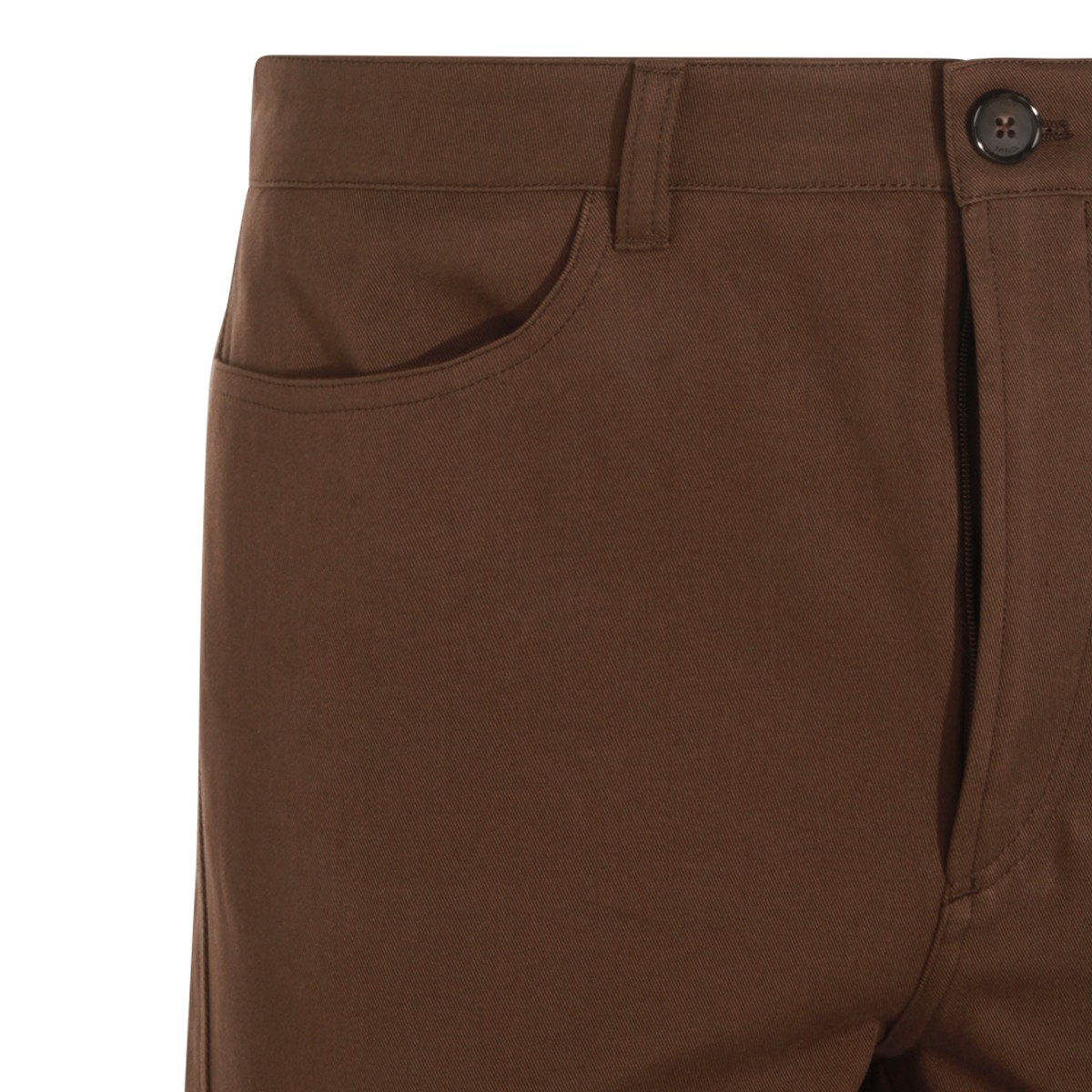 BROWN COTTON JEANS BROWN COTTON JEANS
