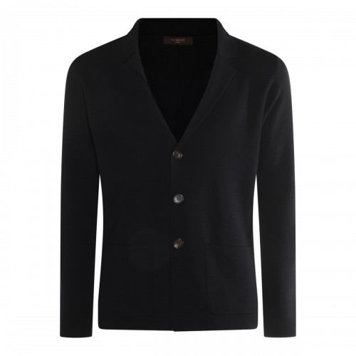 BLACK WOOL KNITWEAR