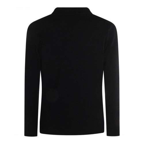 BLACK WOOL KNITWEAR