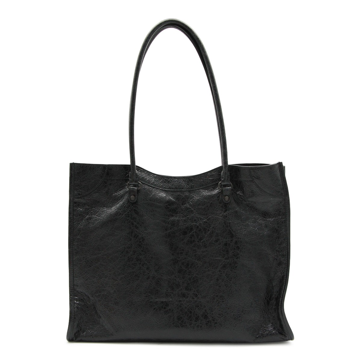 BLACK LEATHER LE CITY MEDIUM TOTE BLACK LEATHER LE CITY MEDIUM TOTE