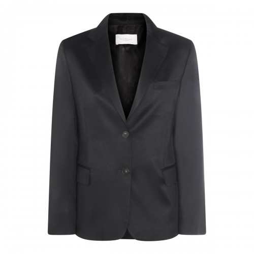 BLACK VISCOSE BLAZER