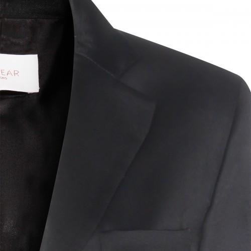 BLACK VISCOSE BLAZER