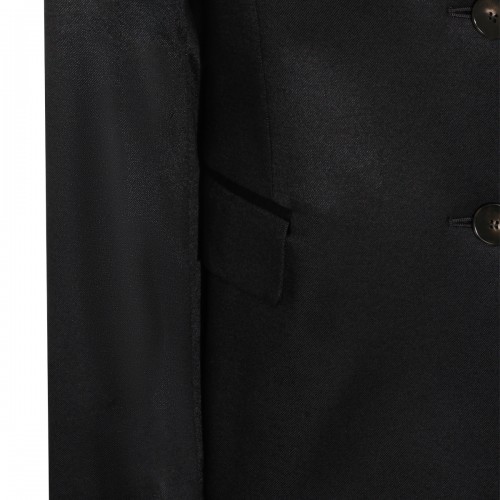 BLACK VISCOSE BLAZER