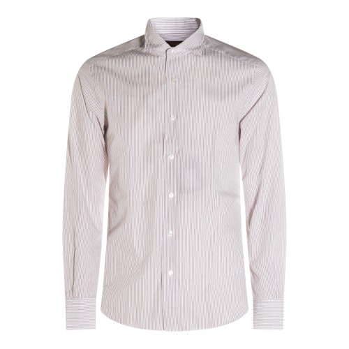 RED AND WHITE COTTON SHIRT