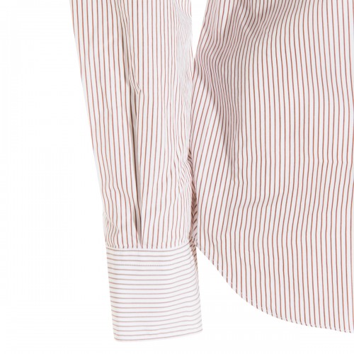 RED AND WHITE COTTON SHIRT