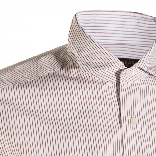 RED AND WHITE COTTON SHIRT