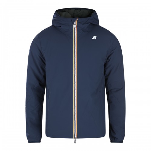 BLUE NYLON JACK CASUAL JACKET