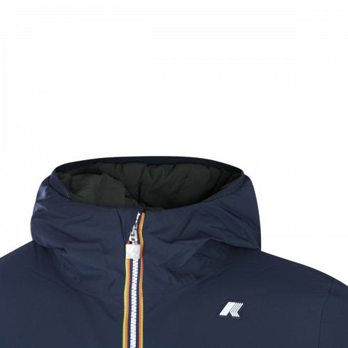 BLUE NYLON JACK CASUAL JACKET