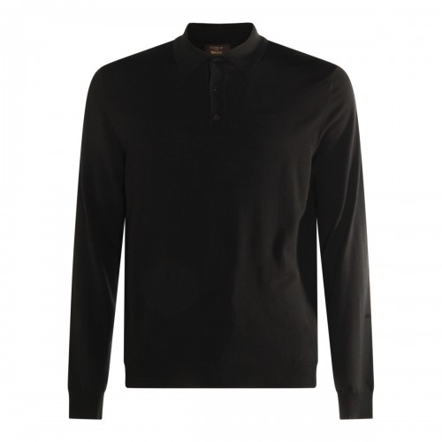 BLACK WOOL KNITWEAR