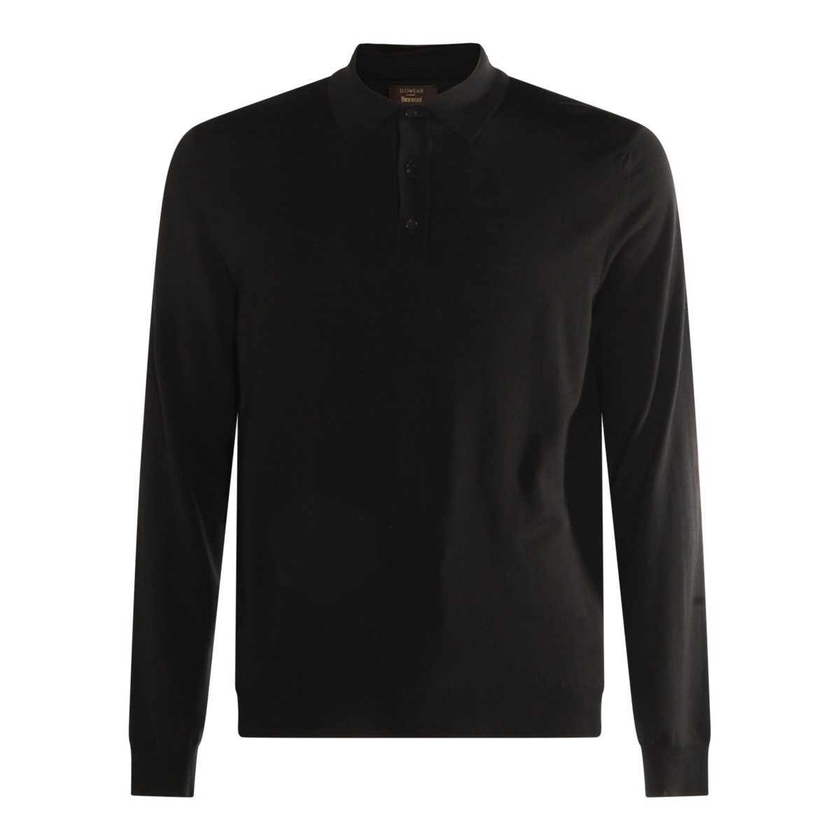 BLACK WOOL KNITWEAR