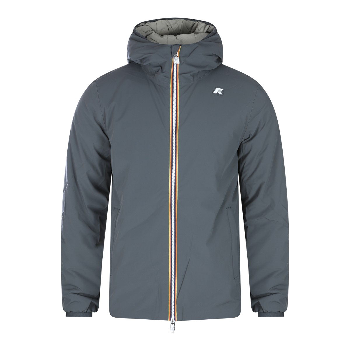 GREY NYLON JACK CASUAL JACKET