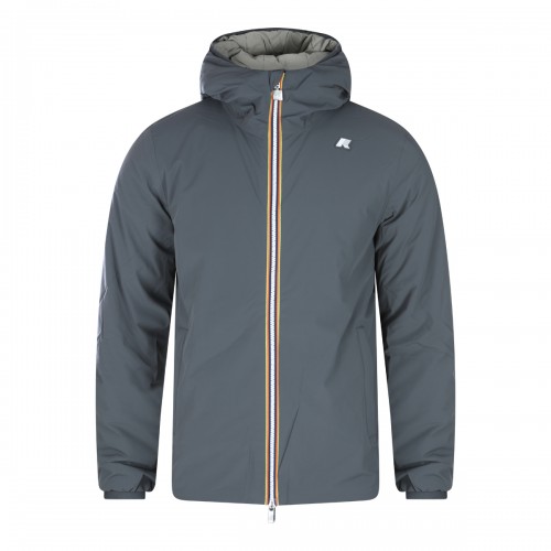 GREY NYLON JACK CASUAL JACKET