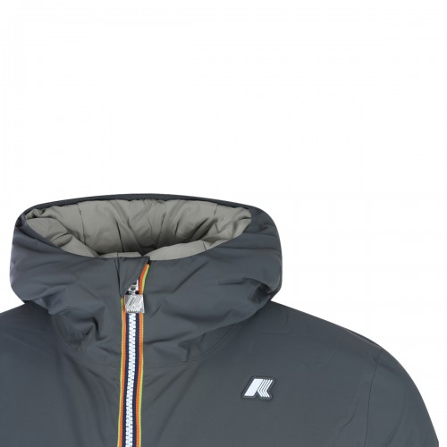 GREY NYLON JACK CASUAL JACKET
