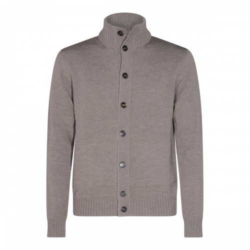 GREY WOOL KNITWEAR