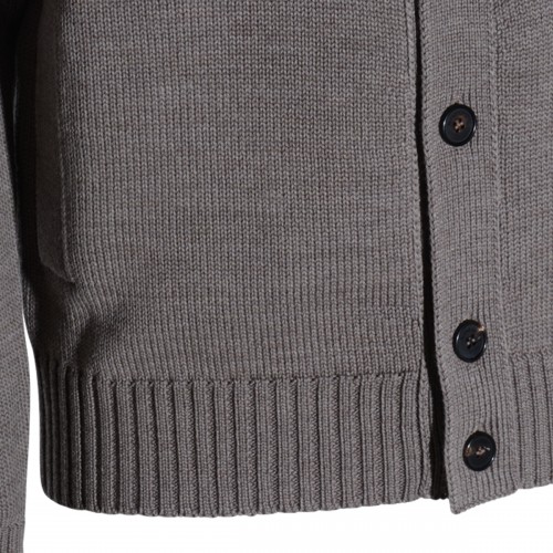 GREY WOOL KNITWEAR