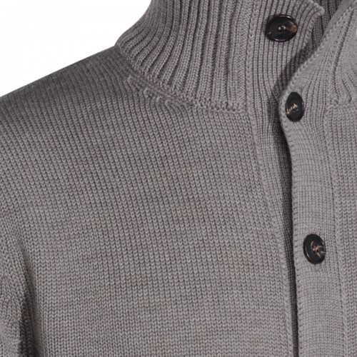 GREY WOOL KNITWEAR