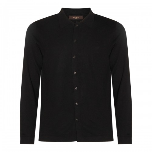 BLACK WOOL KNITWEAR