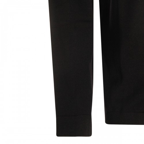 BLACK WOOL KNITWEAR