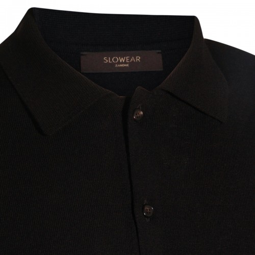 BLACK WOOL KNITWEAR