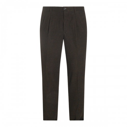DARK BROWN COTTON PANTS